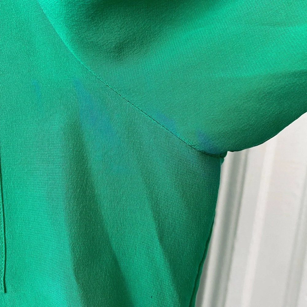 Maje silk blouse, green, small - Picture 3 of 6